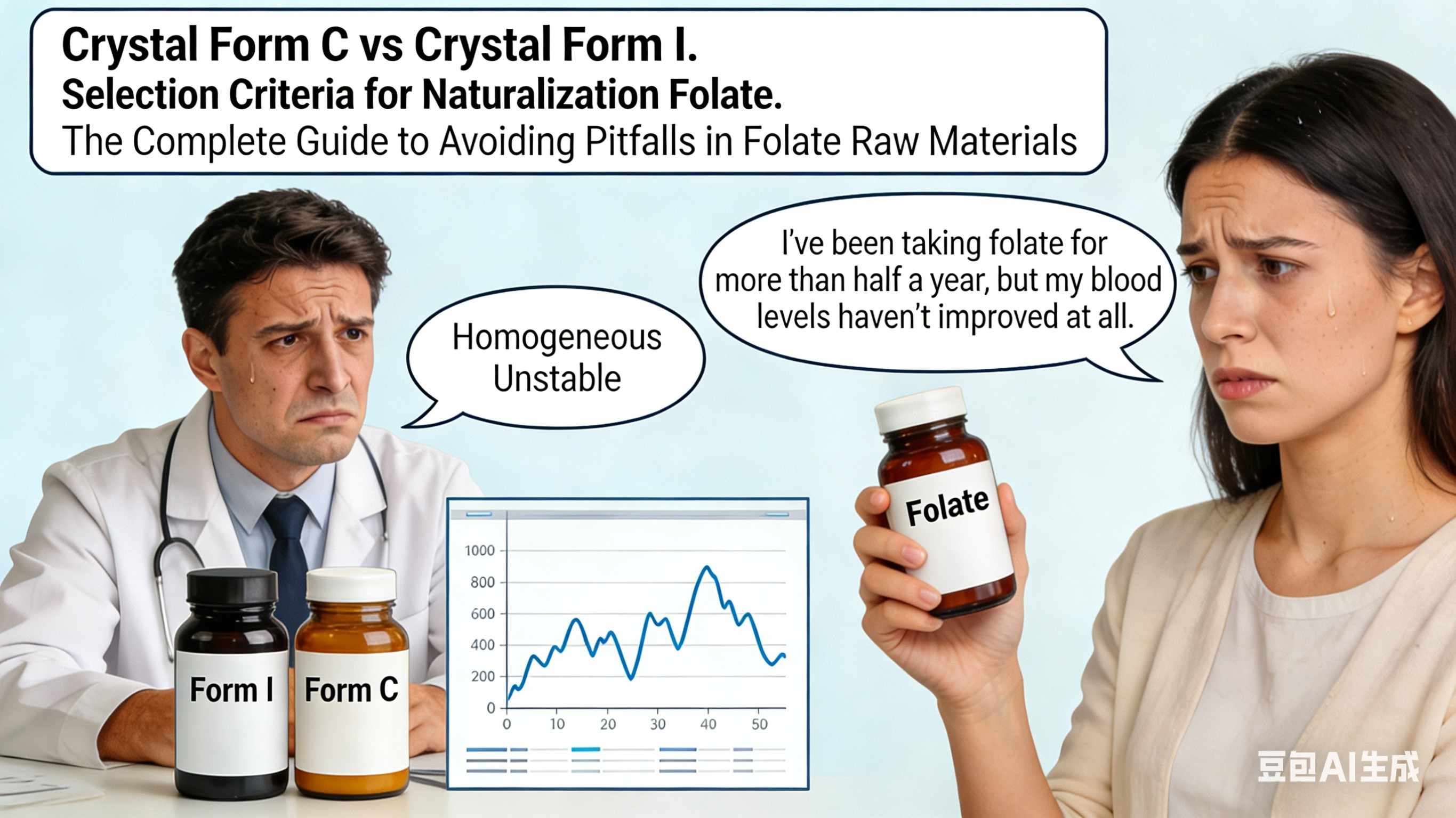 19 anni di produzione di ingredienti folati: il 90% delle aziende si imbatte nella forma cristallina del folato attivo